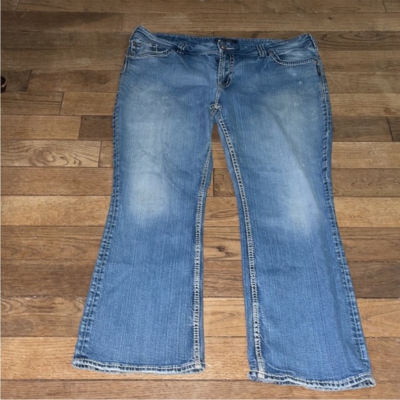 Silver Bootcut Jeans - Picture 1 of 2